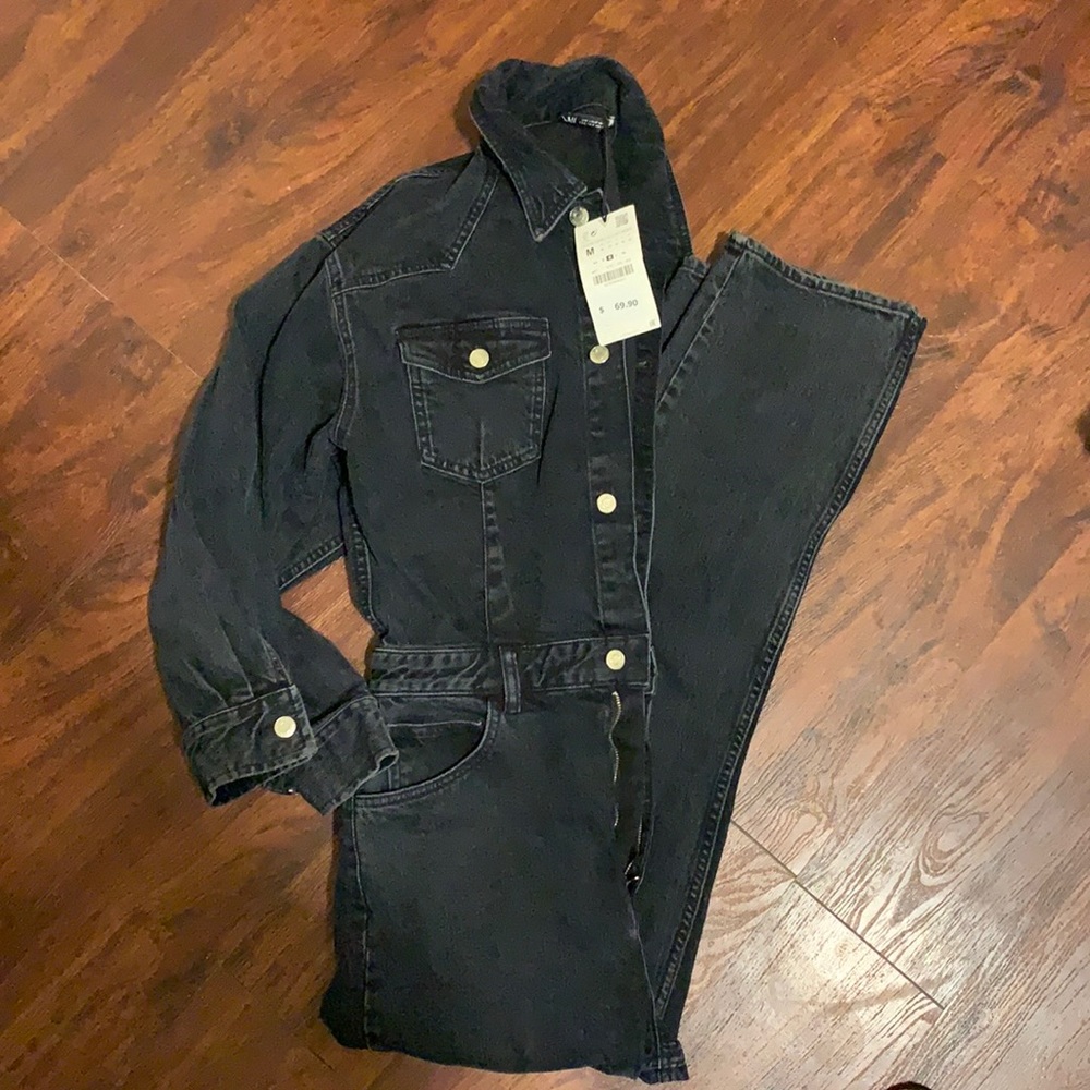 Zara Denim Jumpsuit